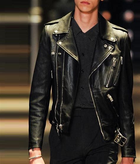 ysl jackets men|saint laurent leather jacket men.